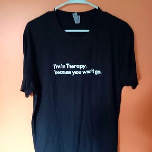 Brand new black tee. Size large